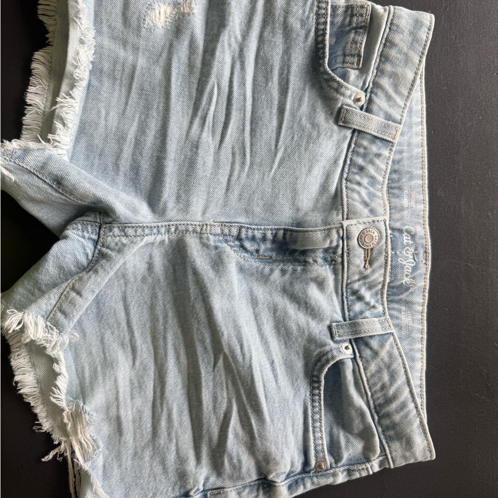 Cat & Jack Bundle Pink & Blue Denim Cut-Off Shorts